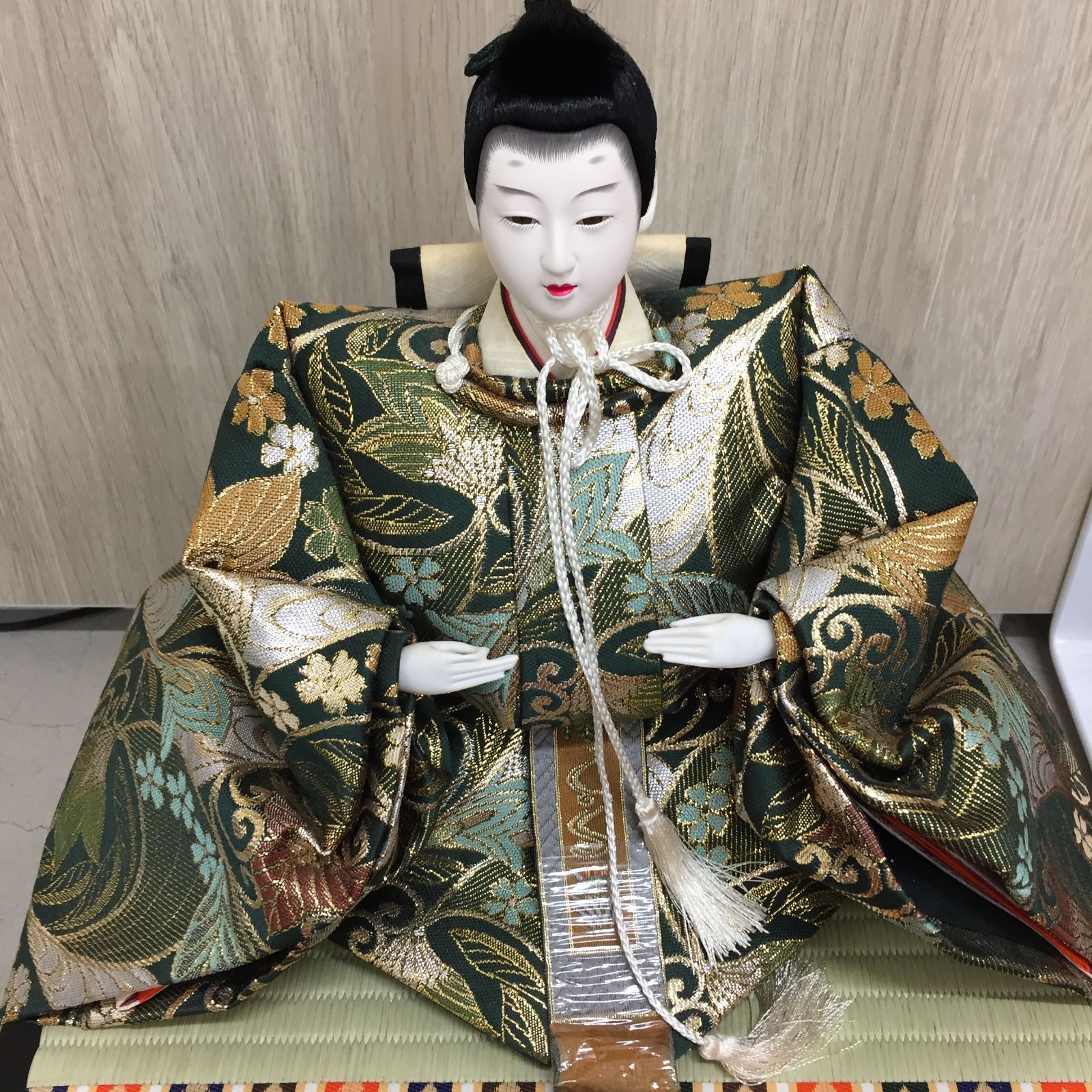 雛人形　お代理様とお雛様のセット　久月【超メルカリ市】価格 S【アンティーク】雛人形 久月 人形セット 御代理様 お雛様 三人官女