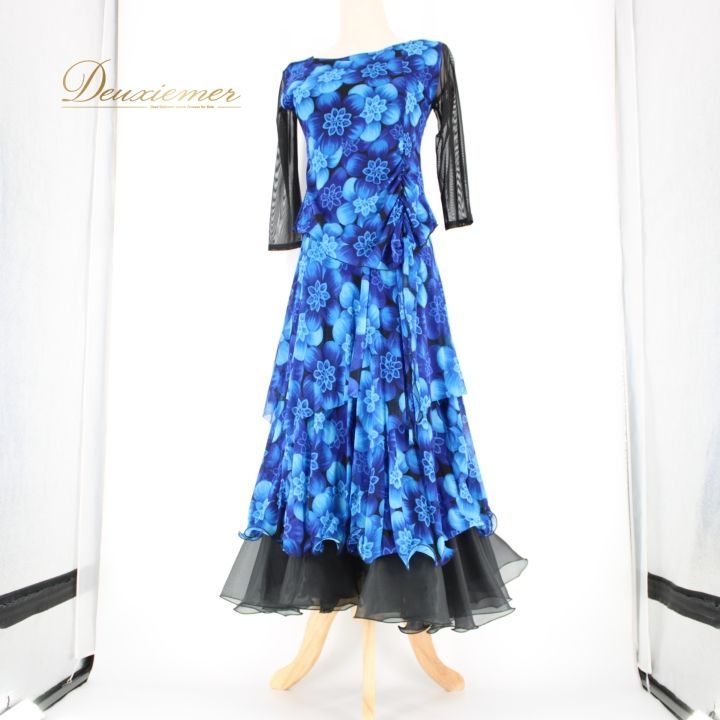 社交ダンス 衣装 スタンダード 上下セット ツーピース レッスンウェア