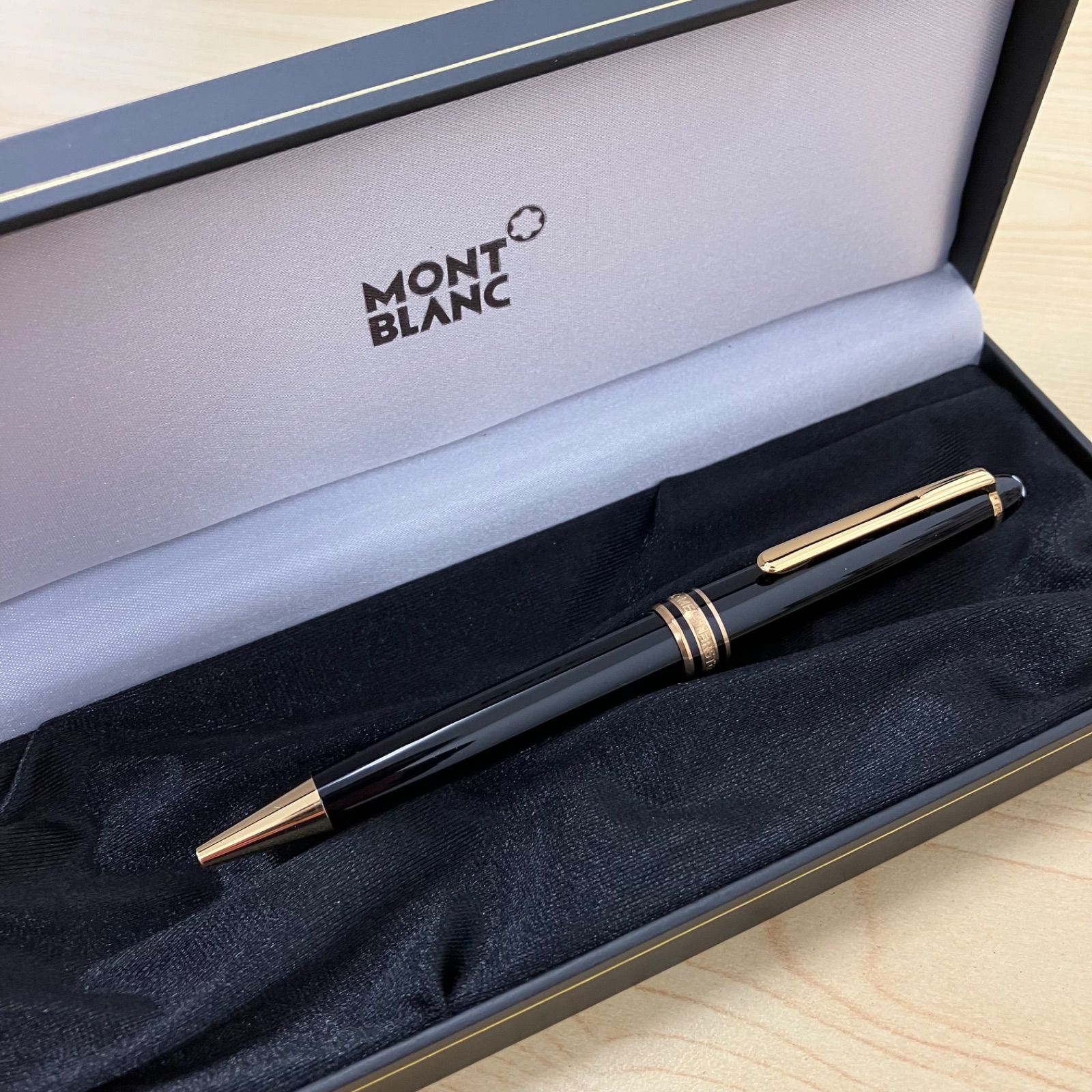 文房具・事務用品 MONT BLANC モンブラン ボールペン 黒 ゴールド