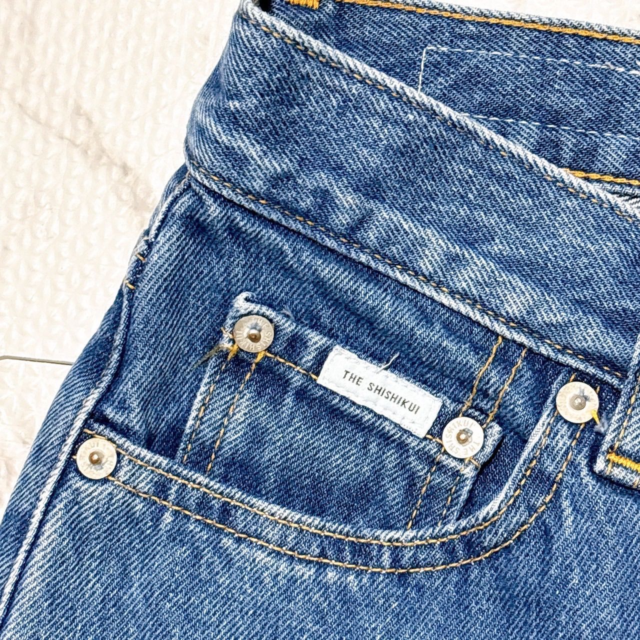 SHISHIKUI EASY JEANS/ MID USED 32 THE SHISHIKUI シシクイ