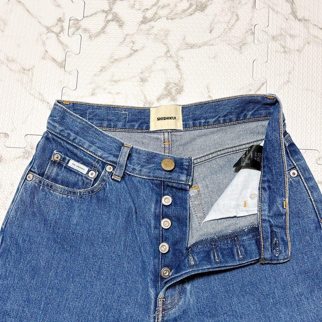 SHISHIKUI EASY JEANS/ MID USED 32 THE SHISHIKUI シシクイ