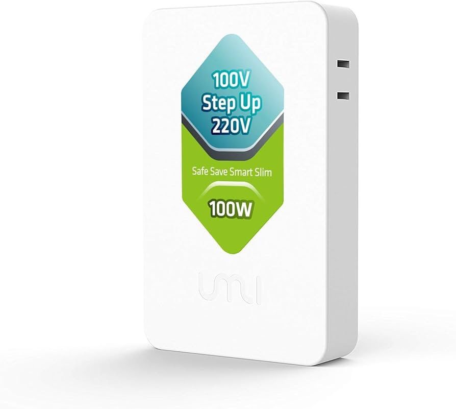 UMIVC 100W 昇圧専用変圧器 海外製品日本対応 100V→220V変換 アップ