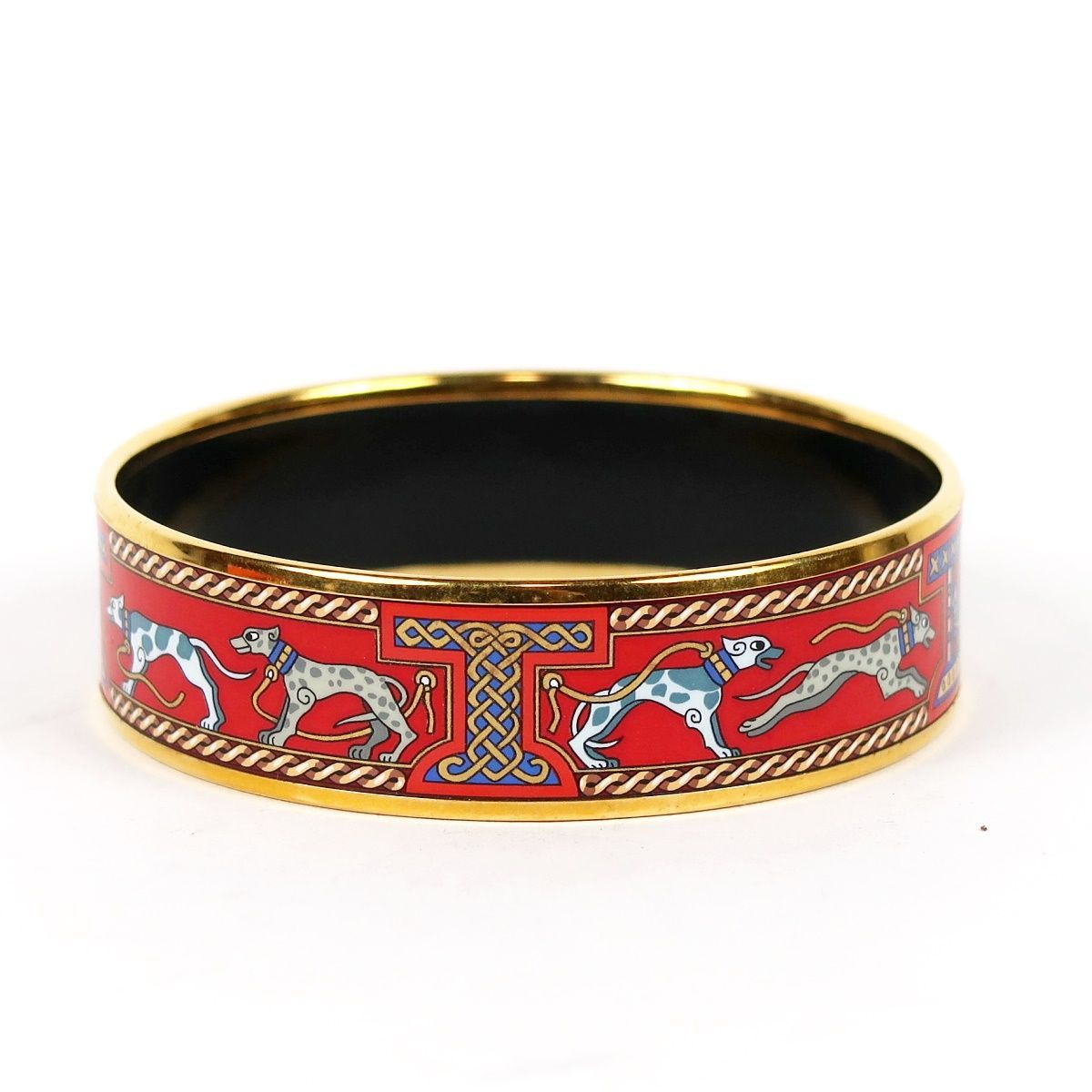 美品】HERMES エルメス 七宝焼き エマイユGM バングル ブレスレット