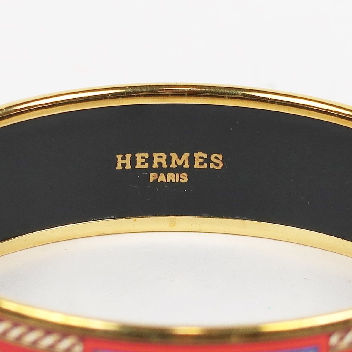 美品】HERMES エルメス 七宝焼き エマイユGM バングル ブレスレット