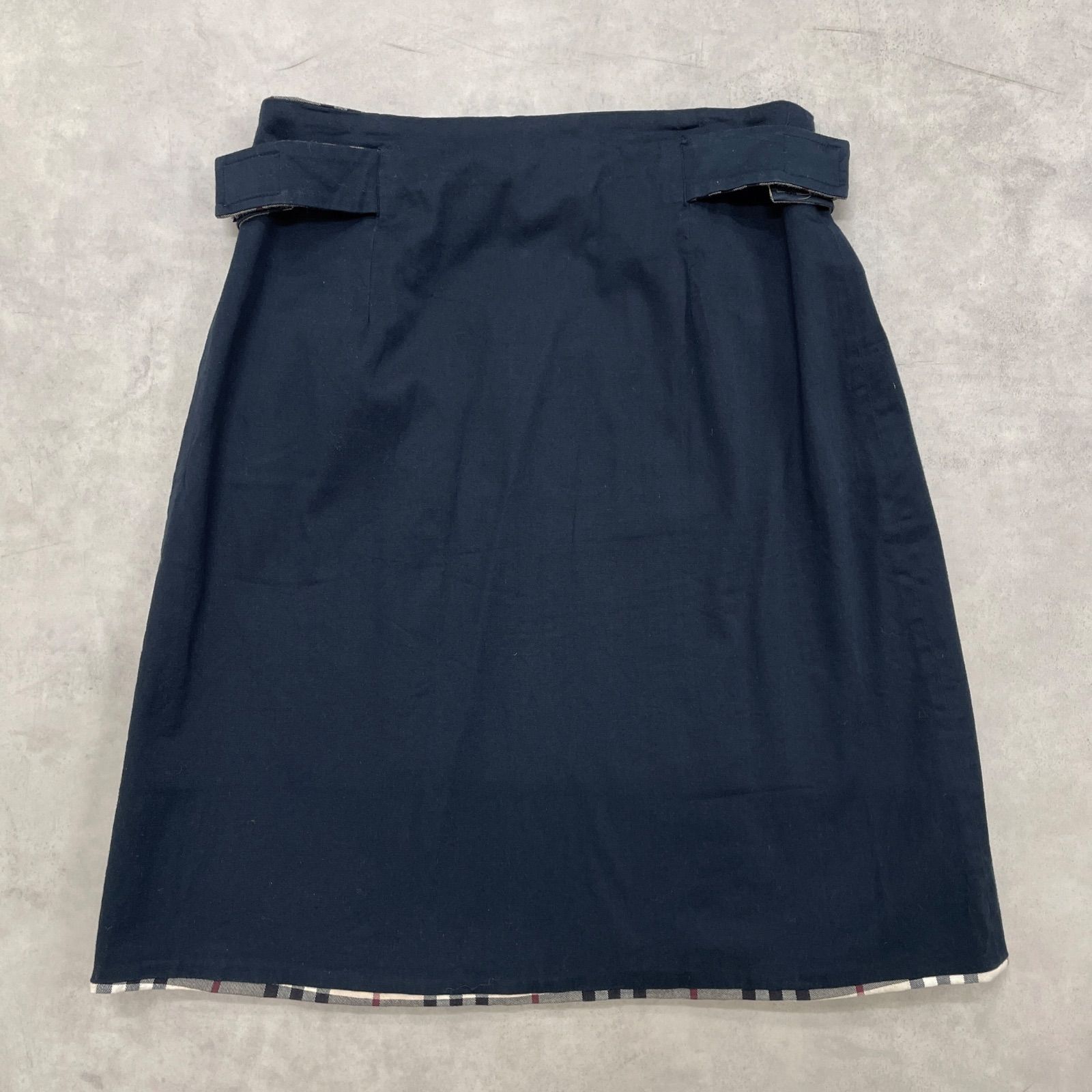 BURBERRY バーバリー ラップスカート リバーシブル ベルト ノバ