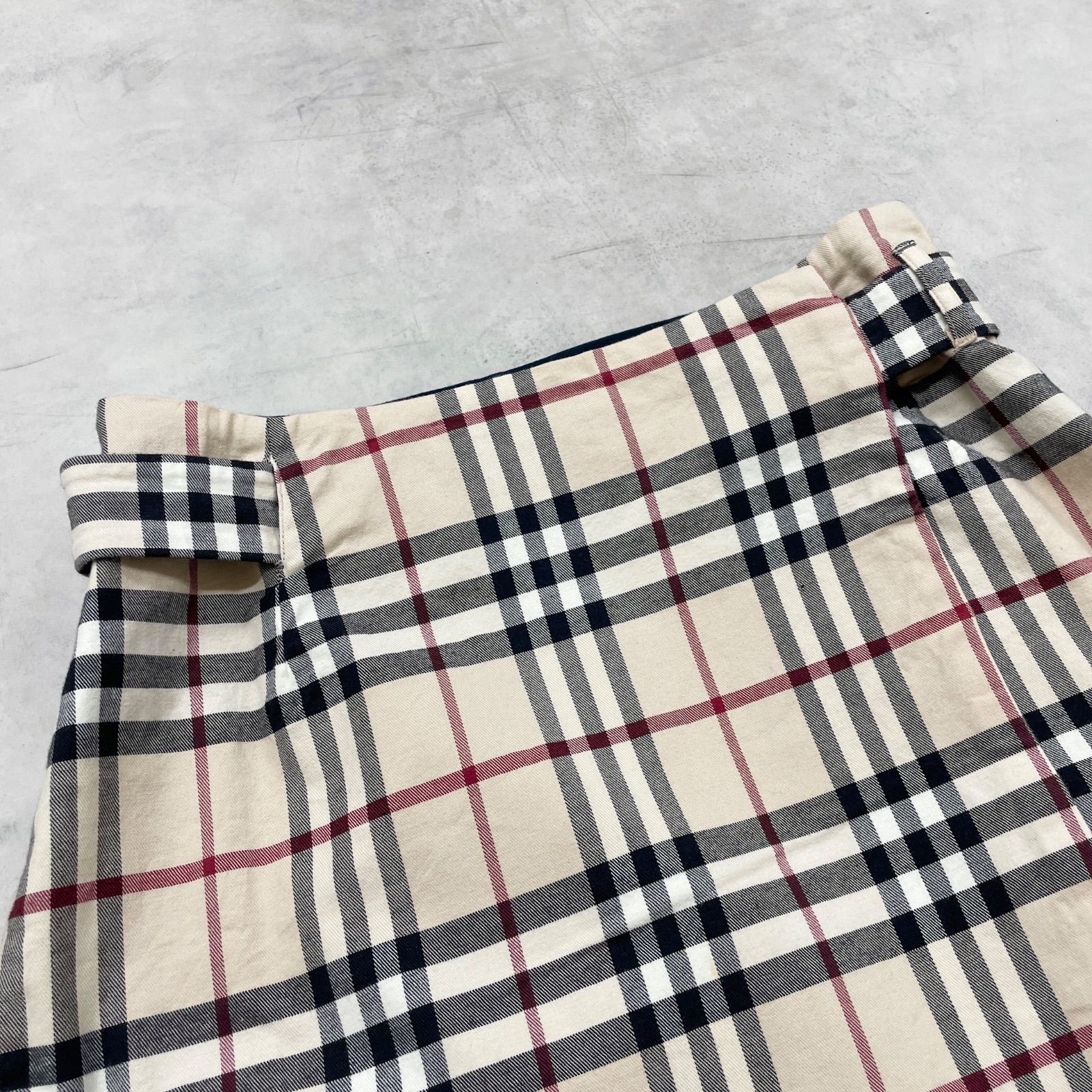 BURBERRY バーバリー ラップスカート リバーシブル ベルト ノバ