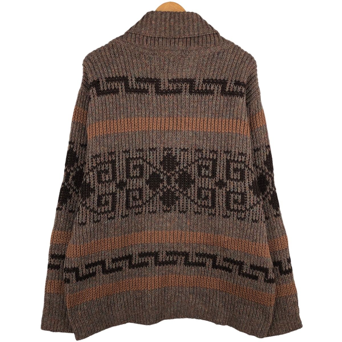 古着 70年代 ペンドルトン PENDLETON 総柄 カウチンセーター USA製