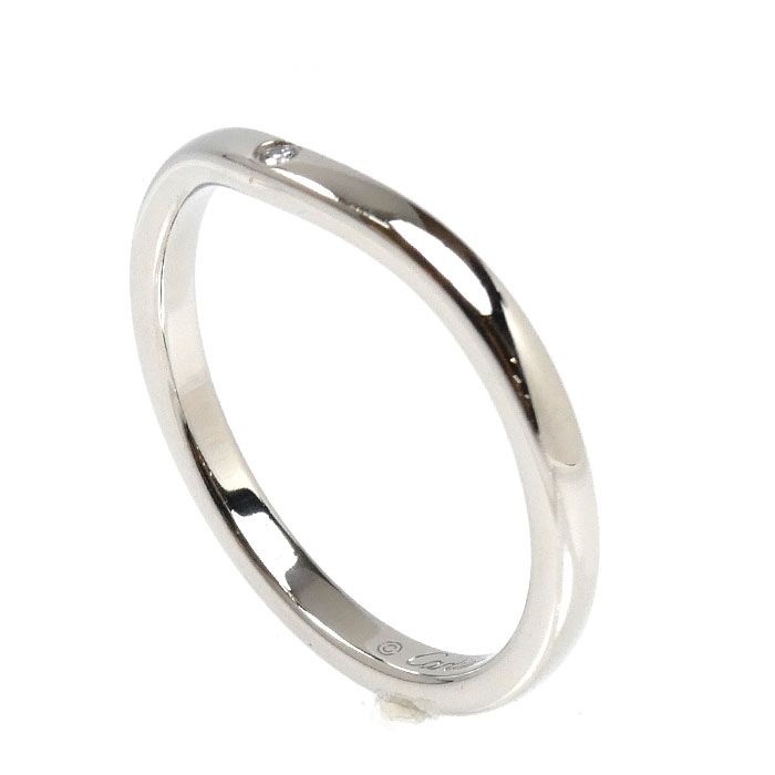 CARTIER カルティエ Pt950プラチナ バレリーナ カーブ ウェディング