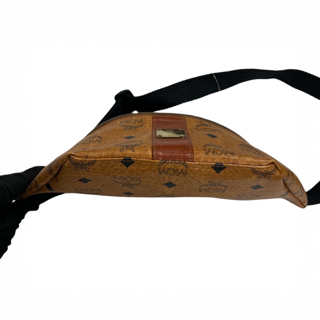 MCM ボディバッグ ブラウンレザー MCM ボディバッグ レザー ブラウン MC181 - メルカリ