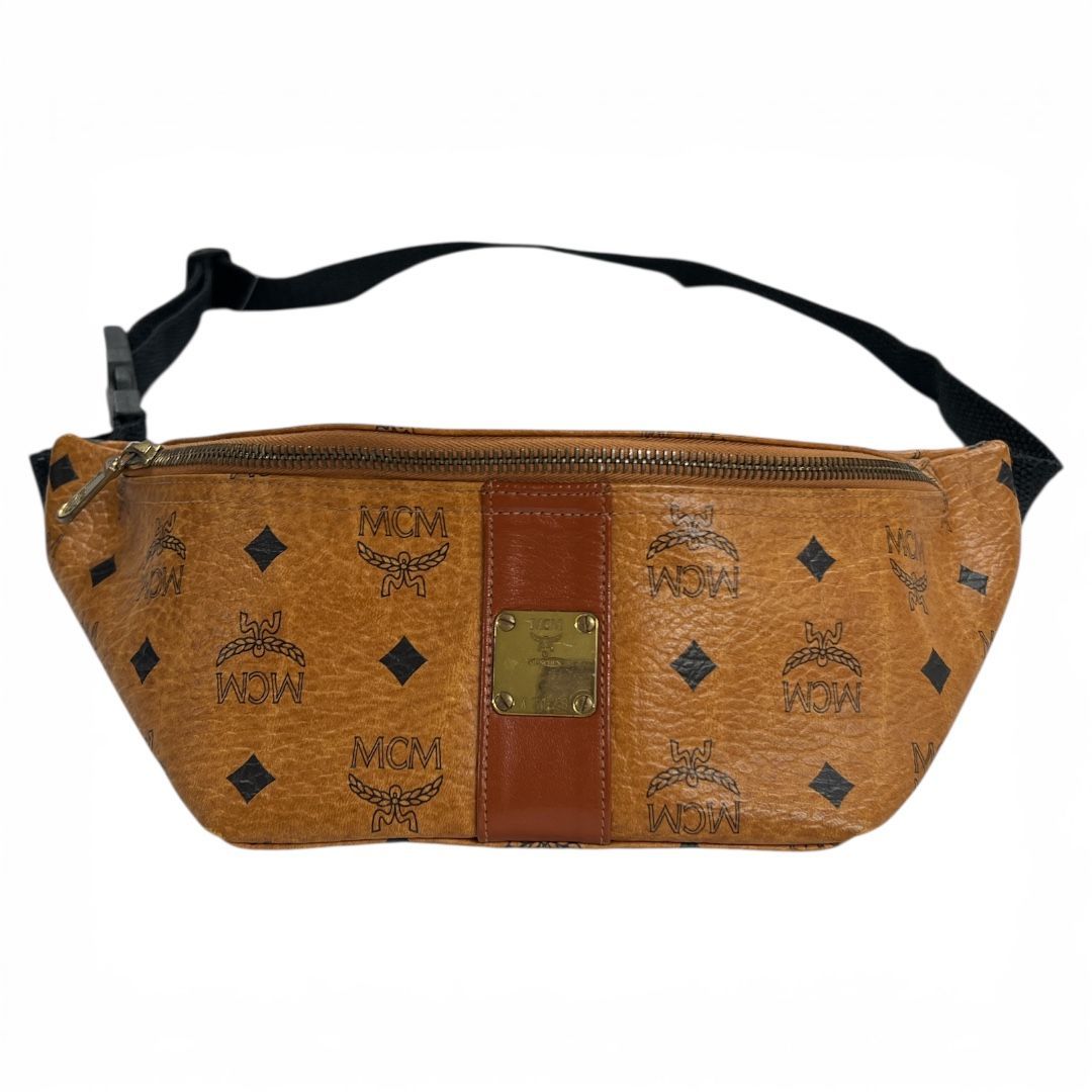 MCM ボディバッグ ブラウンレザー MCM ボディバッグ レザー ブラウン MC181 - メルカリ