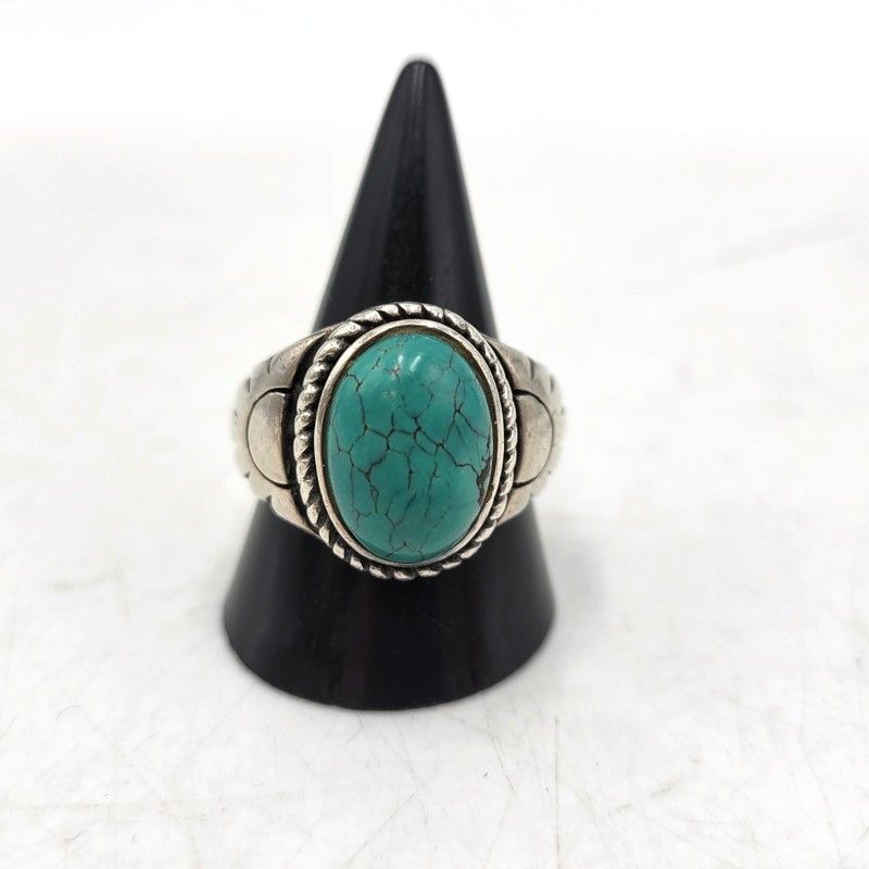 新品未使用　SAAD サード　ターコイズ付リング　18号　廃盤 新品未使用 SAAD サード ターコイズ付コインリング 18号 廃盤 - メルカリ