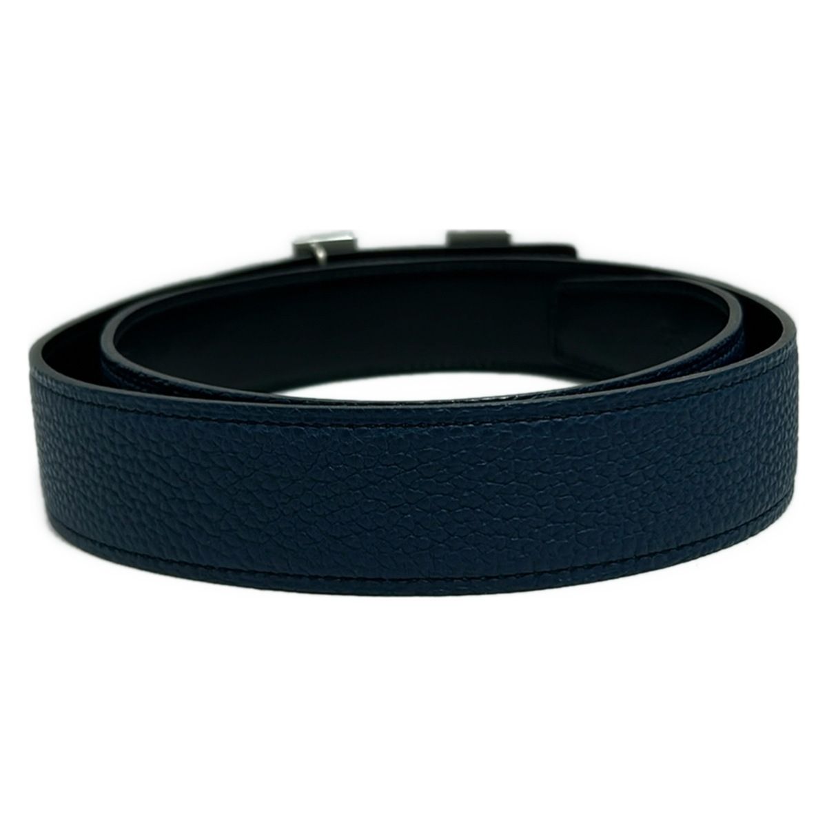 【専用】HERMES レザーベルト ネイビー HERMES(エルメス) ベルト Hベルト ネイビー レザー - メルカリ