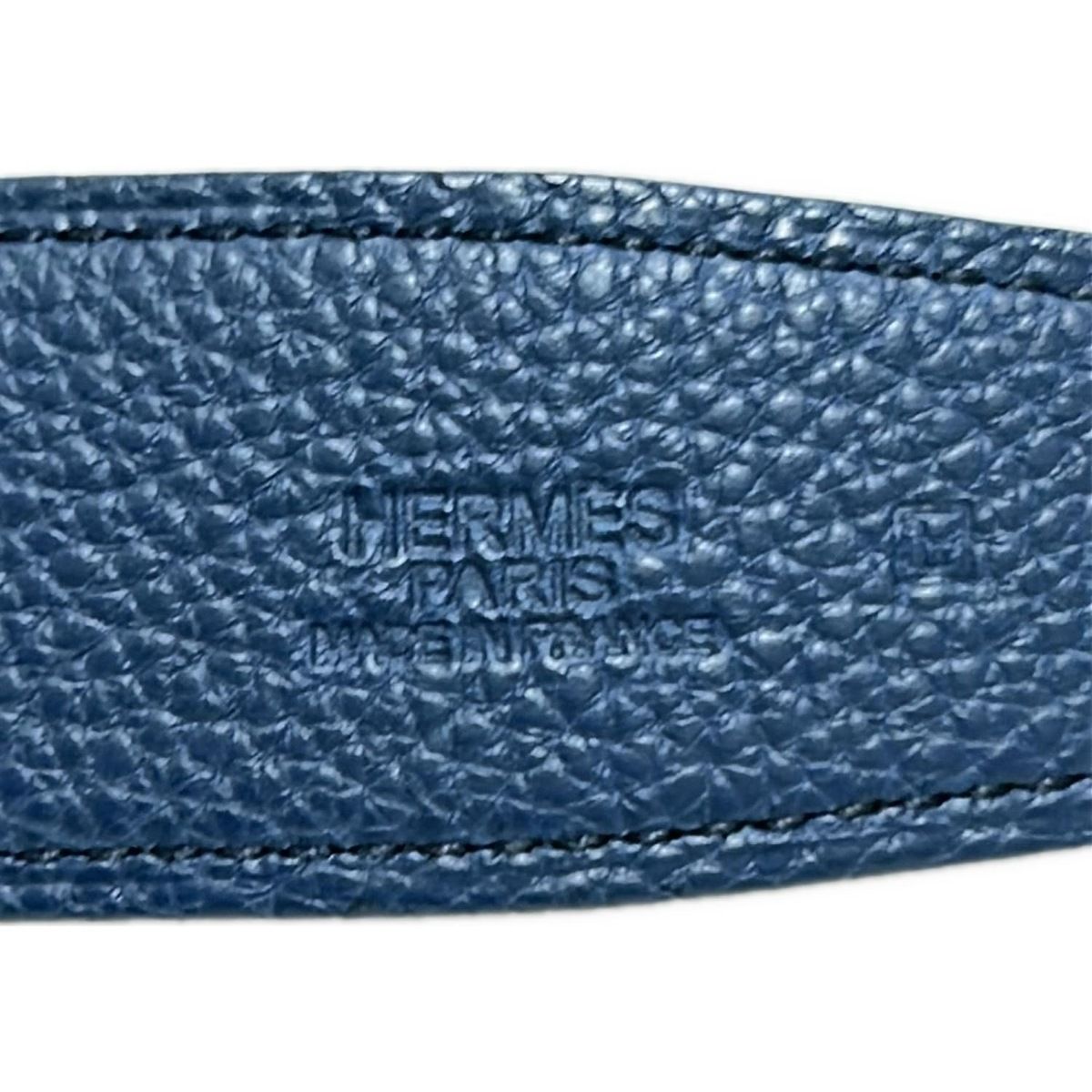 HERMES(エルメス) ベルト Hベルト ネイビー レザー - メルカリ