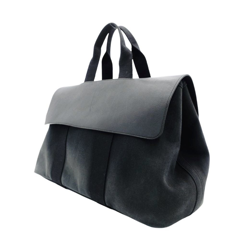 エルメス HERMES ヴァルパライソMM トートバッグ ブラック キャンバス