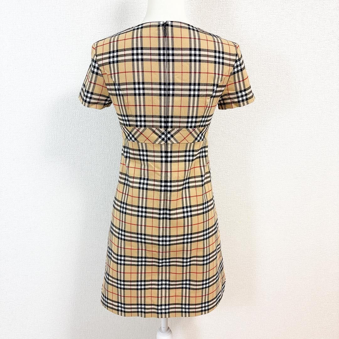 美品】バーバリー ブルーレーベル 半袖ワンピース 38 ノバチェック