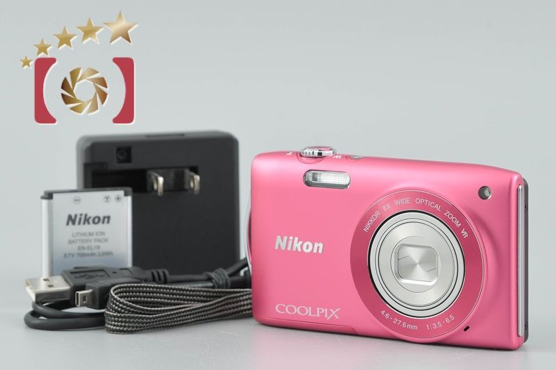 Nikon ニコン 【中古】Nikon ニコン COOLPIX S3300 ストロベリーピンク