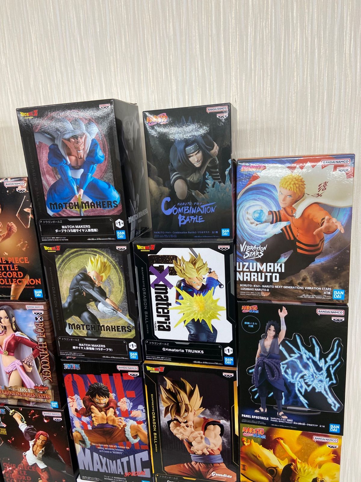 最新　フィギュア　ワンピース　ナルト　遊戯王　モンスターハンター　まとめ売り 未開封 ジャンプ プライズ フィギュア まとめ 計21点 ワンピース