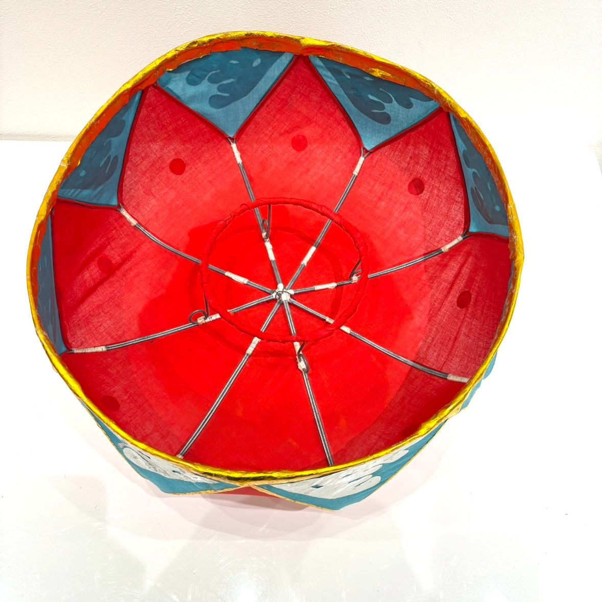 え沖】 琉球花笠 直径約34cm 高さ約21cm 琉球舞踊 沖縄 工芸品 伝統品