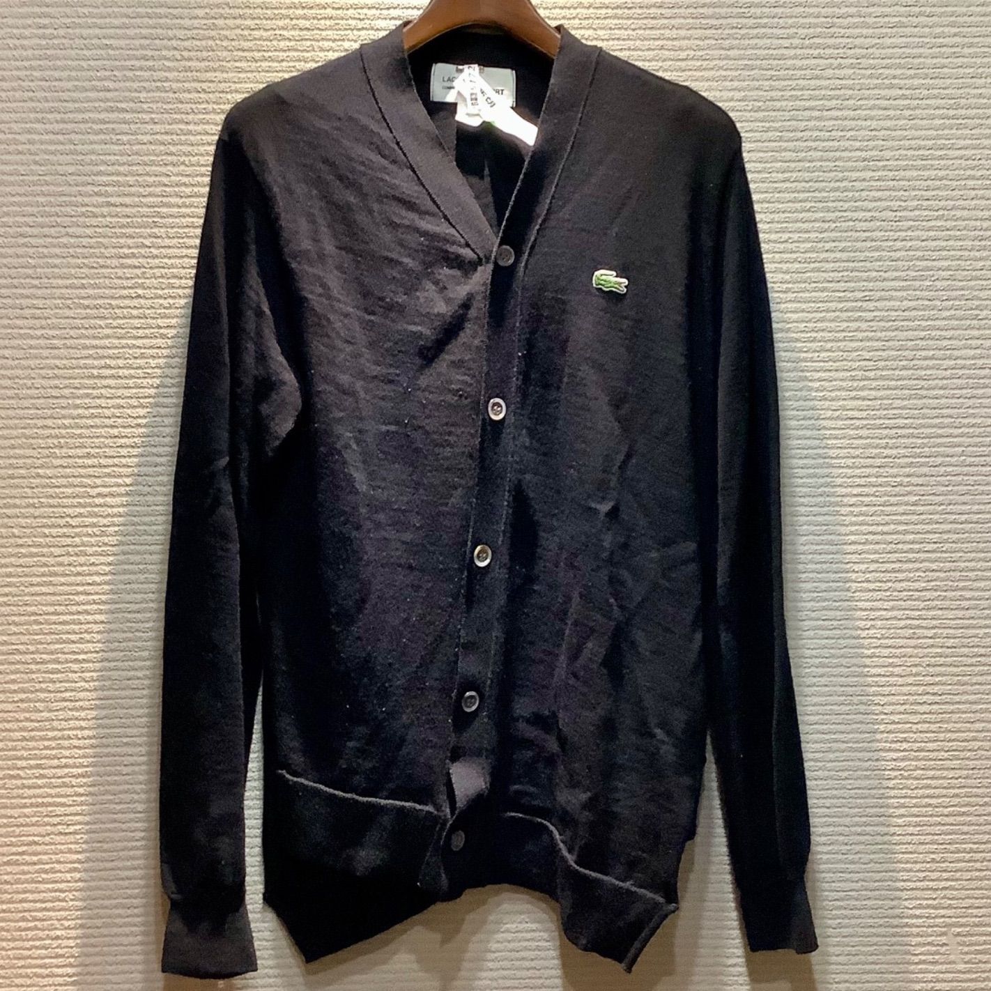 COMME des GARCONS×LACOSTE 変形カーディガンメンズS LACOSTE COMME des GARCONS SHIRT ラコステ コムデギャルソン 変形