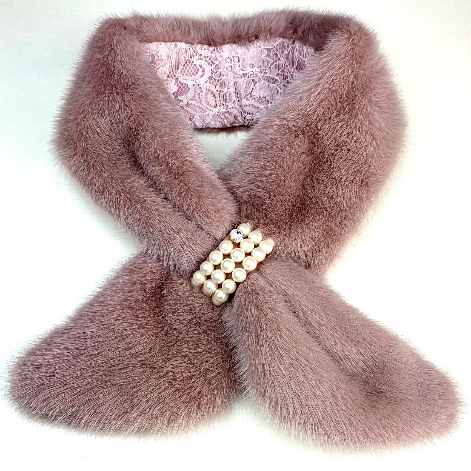 ラグジュアリー！！*SAGA MINK* クリスタル輝く✨ミンク マフラー 日本