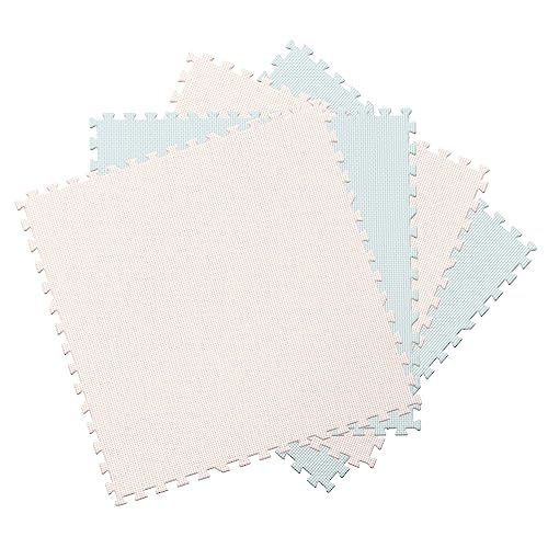 迅速に発送 モダンデコ ジョイントマット 45 cm 6畳 厚さ1 防臭 防音 抗菌 ベビーピンク ベビーブルー セット f 37 e 5 bee