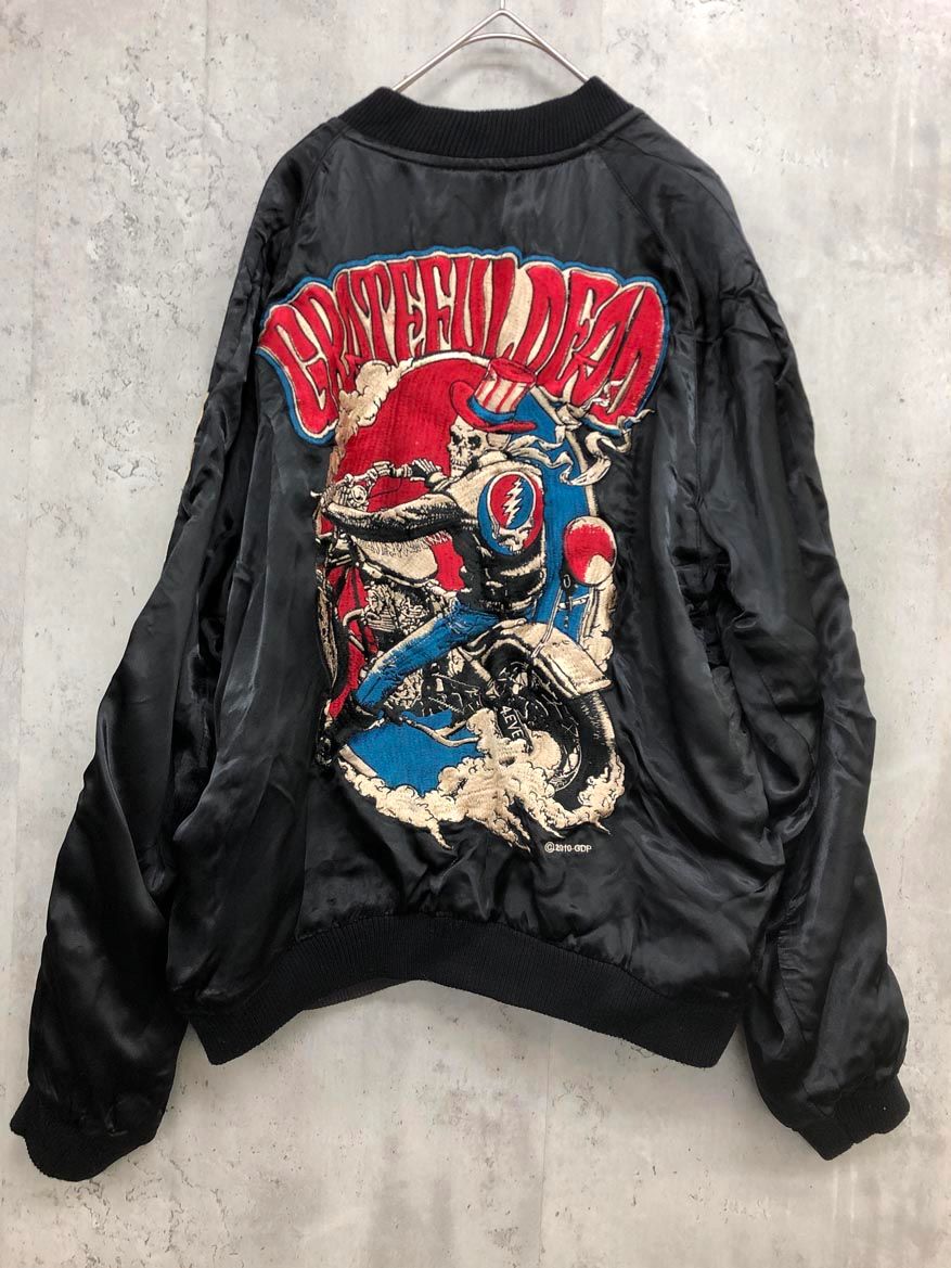 GRATEFUL DEAD グレイトフルデッド リバーシブル 刺繍 スカル