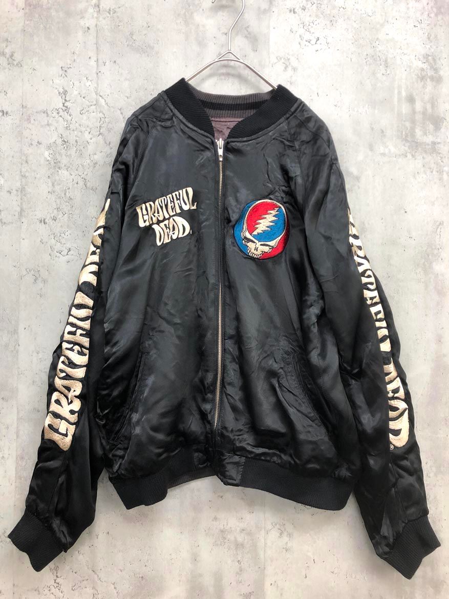 GRATEFUL DEAD グレイトフルデッド リバーシブル 刺繍 スカル