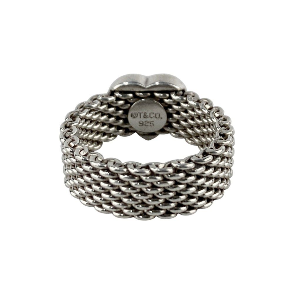 ティファニー □美品□ サマセット メッシュ ハート リング 指輪