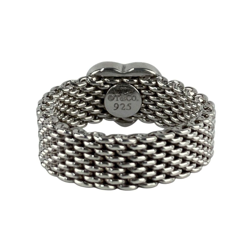 ティファニー □美品□ サマセット ハート メッシュ リング 指輪