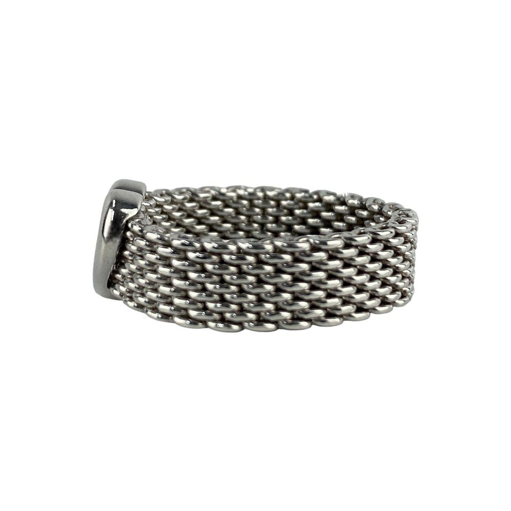 ティファニー □美品□ サマセット ハート メッシュ リング 指輪