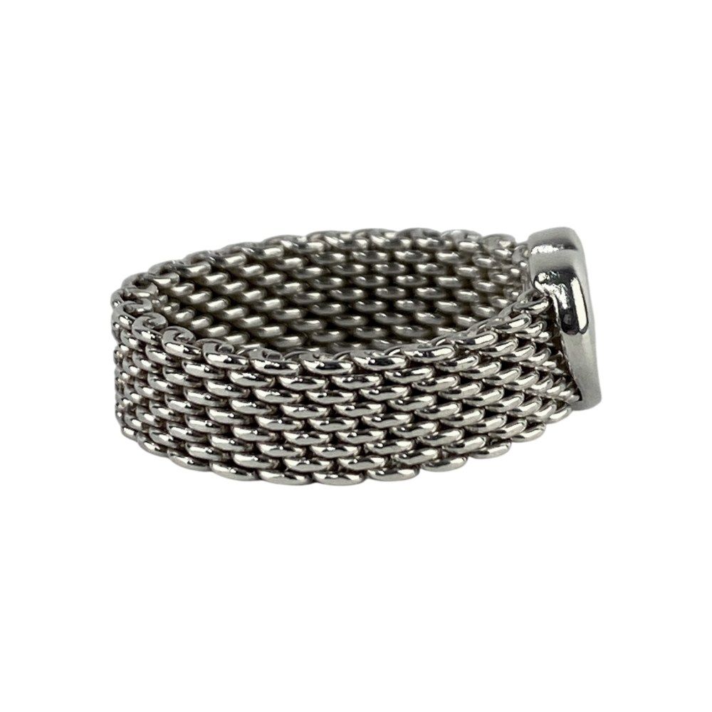 ティファニー □美品□ サマセット ハート メッシュ リング 指輪