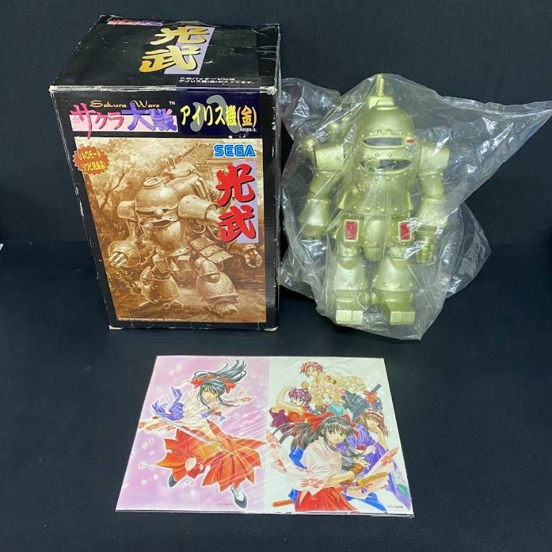 サクラ大戦 光武 アイリス機（金） ポストカード付 ソフビ レトロ