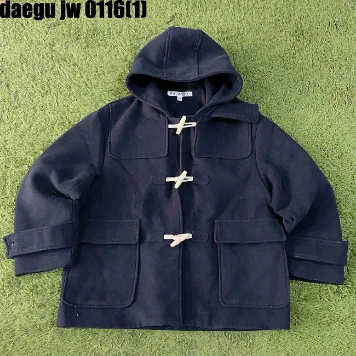 PARTIMENTO WHO トグルボタン コート ネイビー M - メルカリ