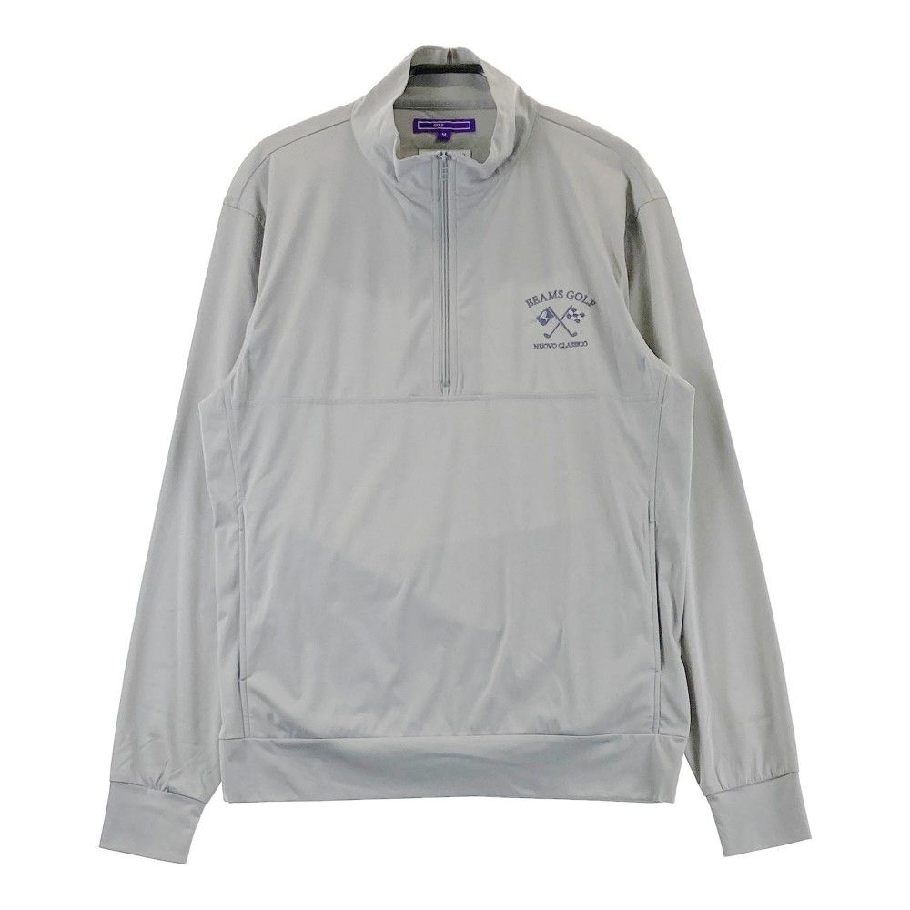サイズ：M BEAMS GOLF ビームスゴルフ ハーフジップジャケット グレー