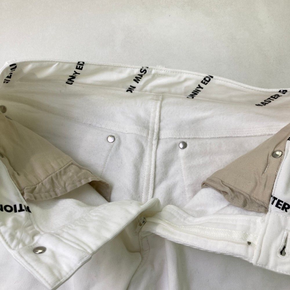 MASTER BUNNY ホワイト ストレートパンツ レディース ゴルフ 0 MASTER BUNNY EDITION マスターバニーエディション 2025年モデル