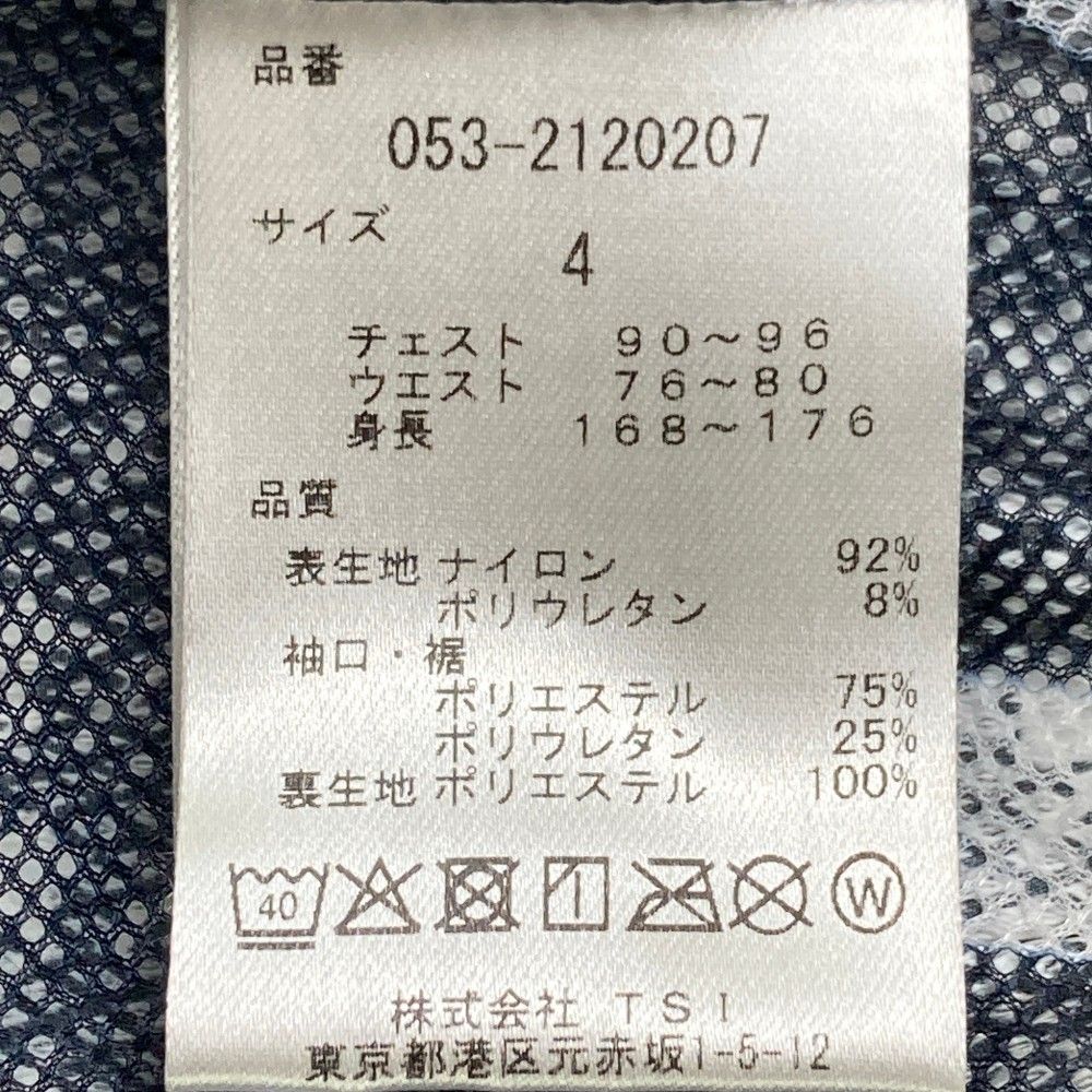 サイズ：4 PEARLY GATES パーリーゲイツ シアサッカー 長袖ジップ