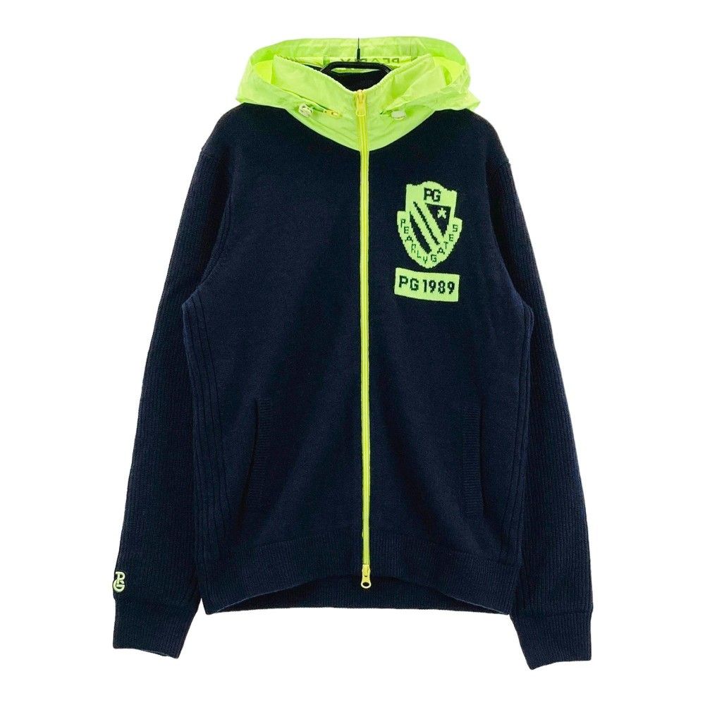 サイズ：1 PEARLY GATES パーリーゲイツ ウール混 フード付 ニット