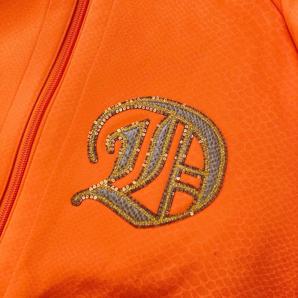 立体的な刺繍がかわいいDANCE WITH DRAGON 長袖シャツ オレンジ Dance With Doragon 長袖ポロシャツ オレンジ 【L】相当｜Yahoo!フリマ