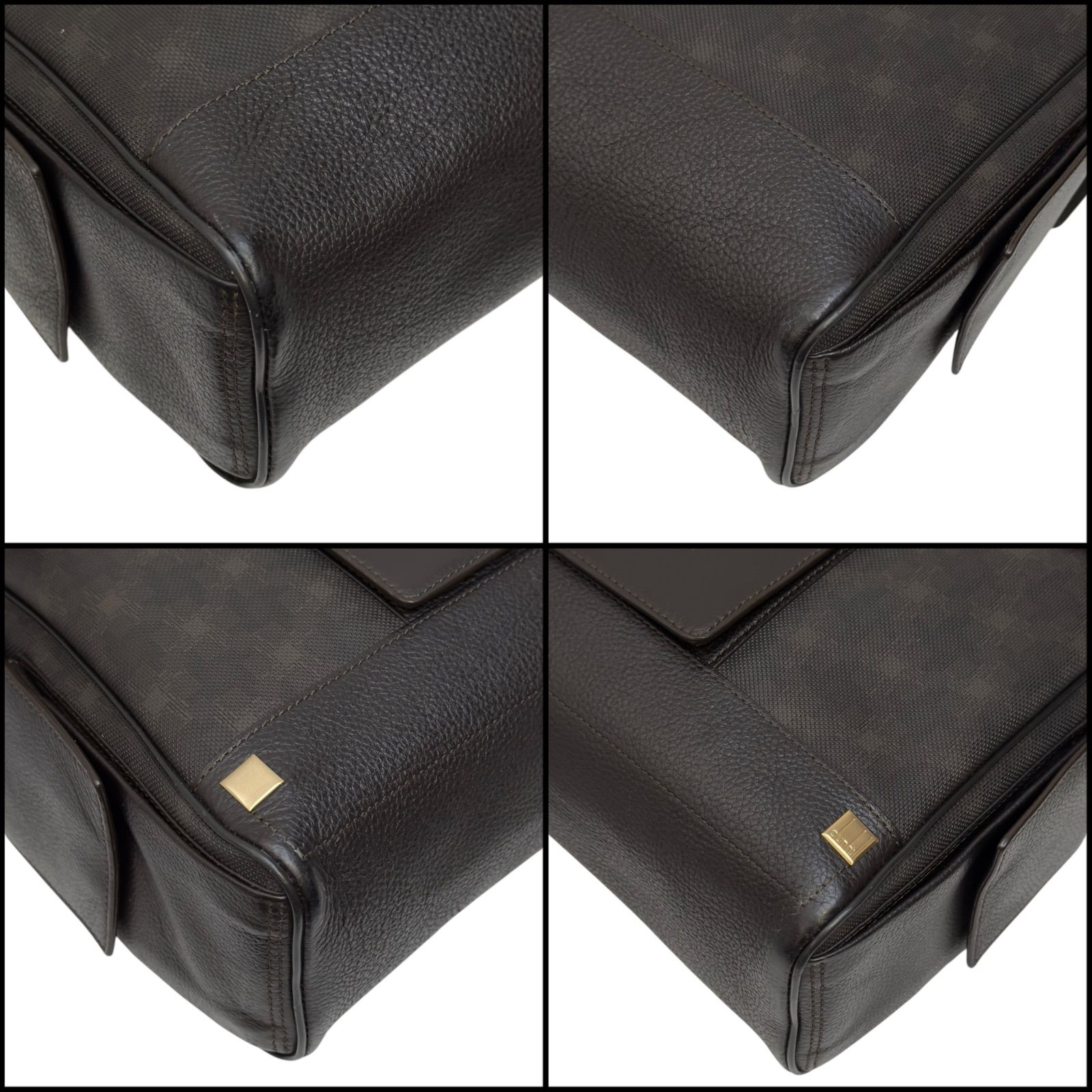 dunhill ダンヒル ディーエイト ロゴプレート ショルダーバッグ 斜め