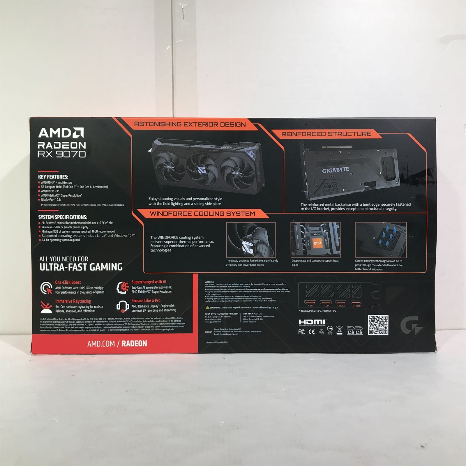 城東65-061/併売] GIGABYTE ギガバイト AMD Radeon RX 9070 16GB GV 