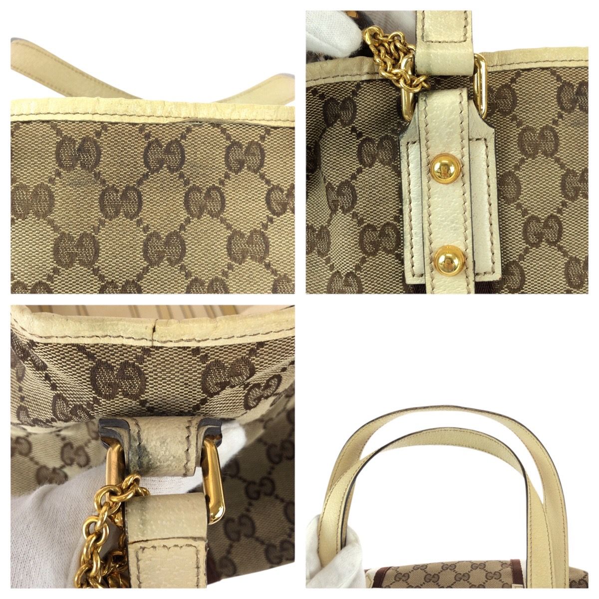 希少色 グッチ トートバッグ GGキャンバス レザー ゴールド金具 肩掛け可能 GGキャンバス グッチ GUCCI アビー トートバッグ レザー 黒 ゴールド