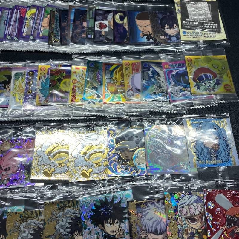 ドラゴンボール ワンピース 鬼滅の刃 シール カード まとめ売り レア