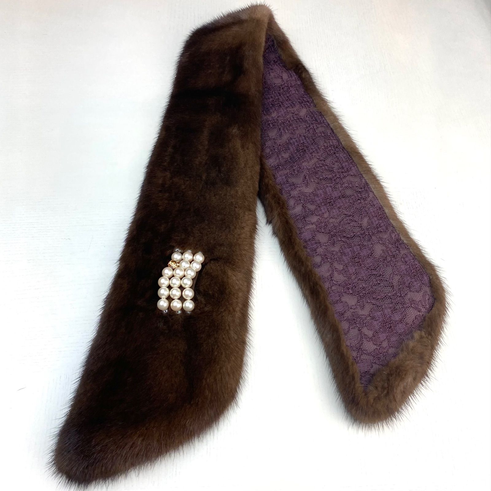 ラグジュアリー！！*SAGA MINK* クリスタル輝く✨ミンク マフラー 日本