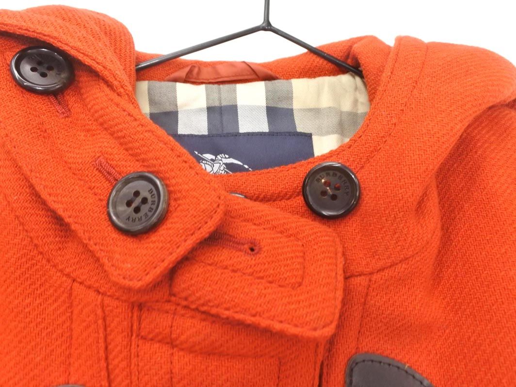 BURBERRY ダッフルコート オレンジ 2XL 90%以上 オフ バーバリー