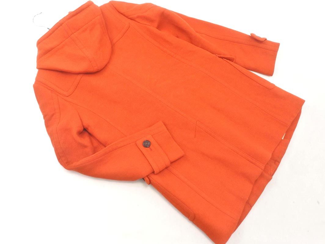 BURBERRY バーバリー ウール100% ダッフル コート size38/オレンジ