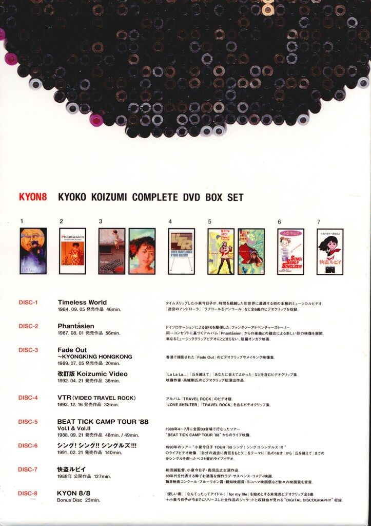 小泉今日子 KYOKO KOIZUMI COMPLETE DVD BOX SET Amazon.co.jp: KYOKO KOIZUMI Complete DVD Box Set“KYON8 : 小泉