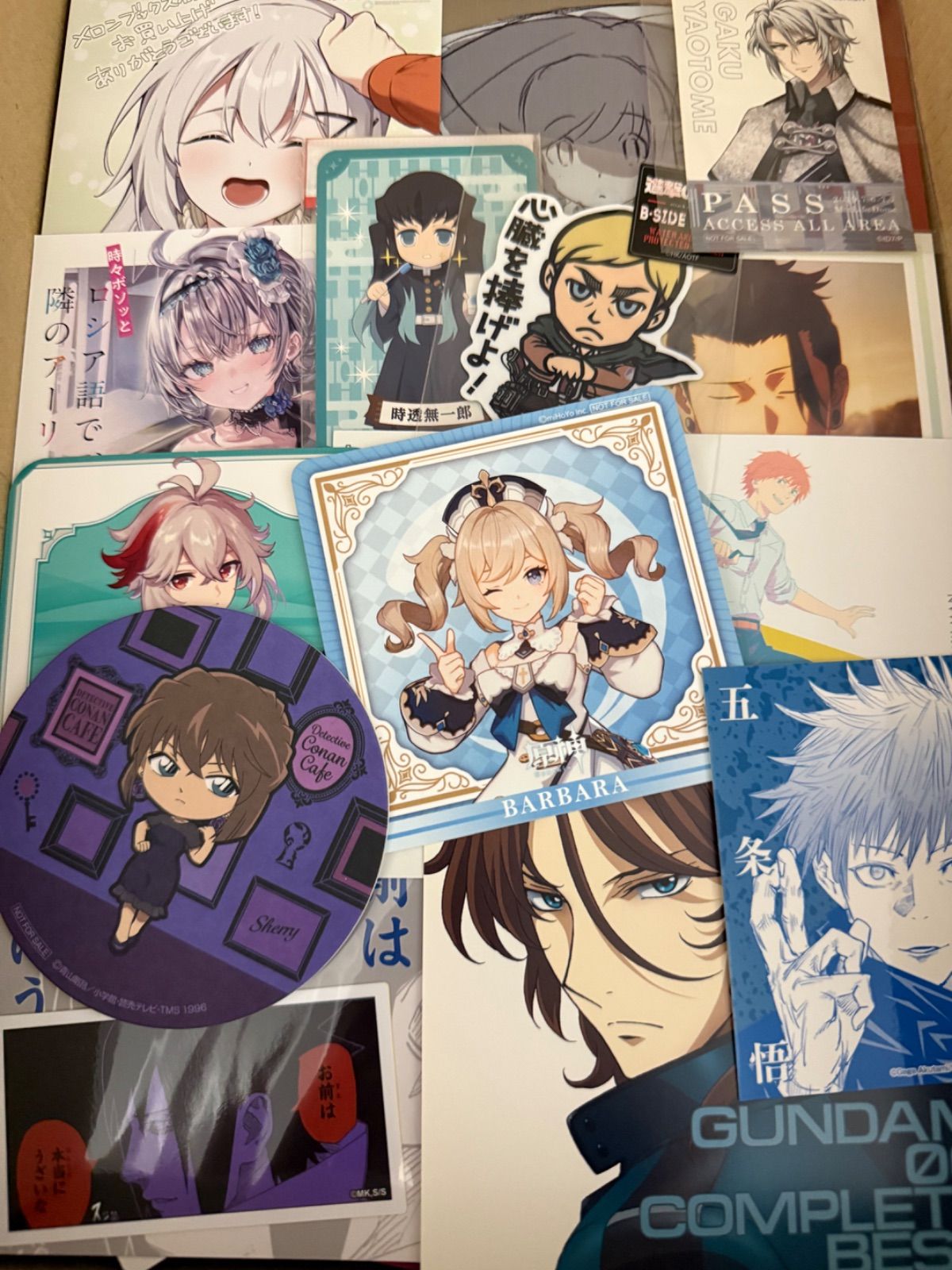 紙類 アニメ ゲーム まとめ売り 大量 コースター ポストカード カード
