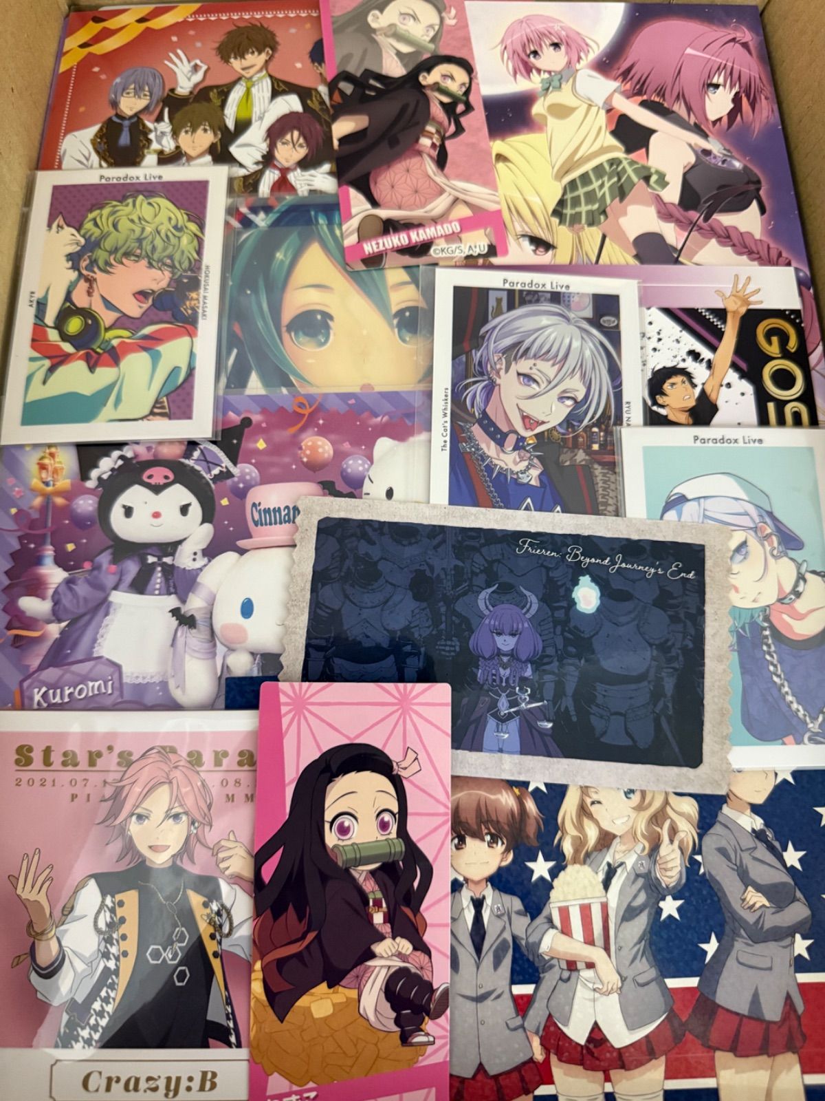 紙類 アニメ ゲーム まとめ売り 大量 コースター ポストカード カード