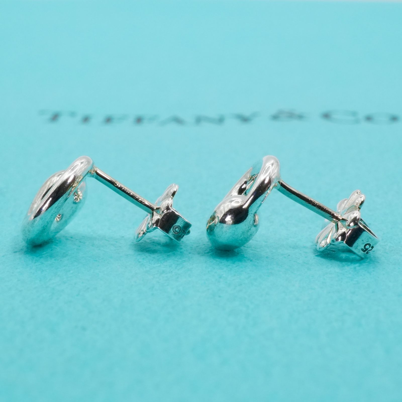 極美品 ティファニー エターナルサークル シルバー ピアス/25-2281