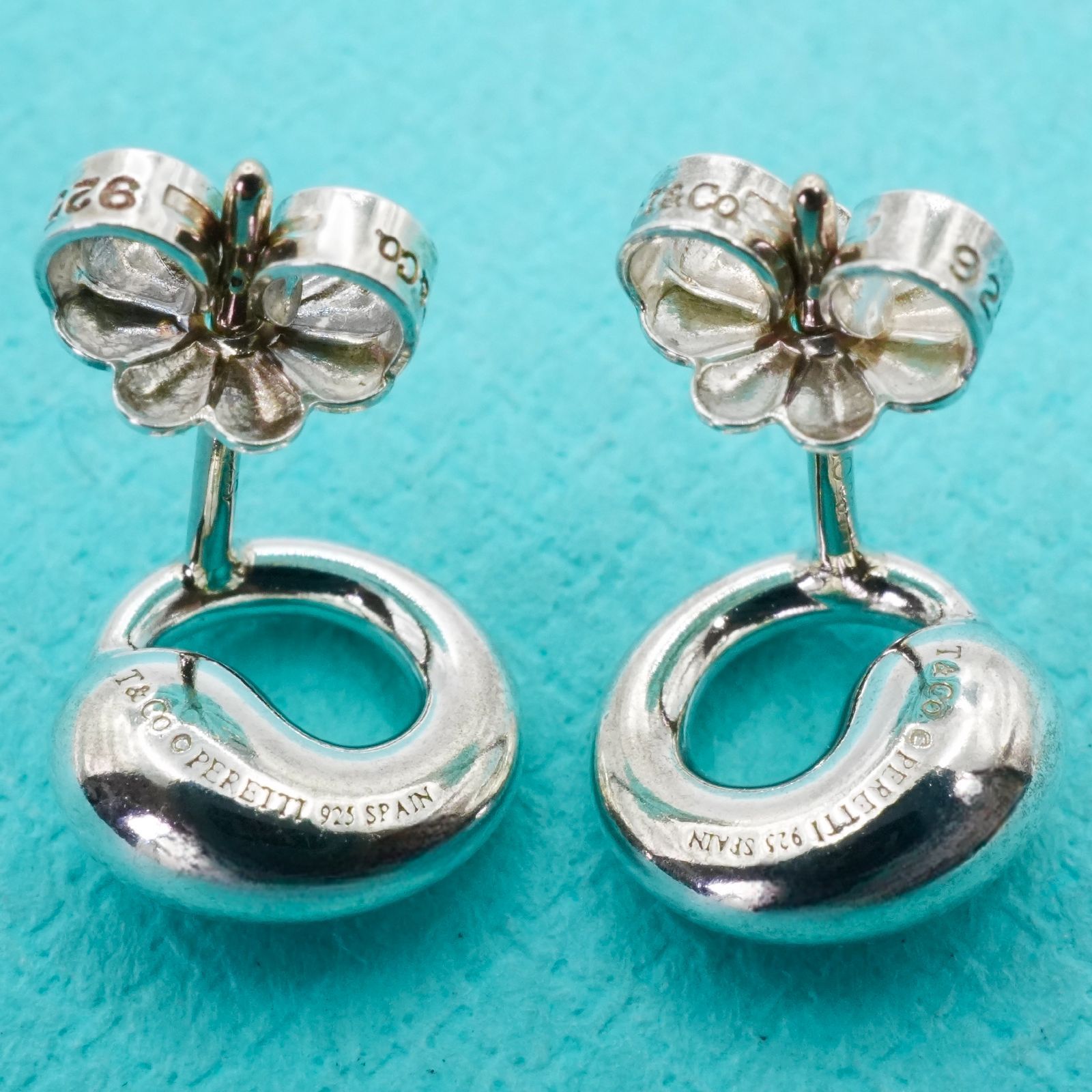 極美品 ティファニー エターナルサークル シルバー ピアス/25-2281